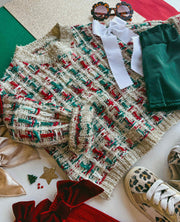 christmas tweed sweater *pre-order*